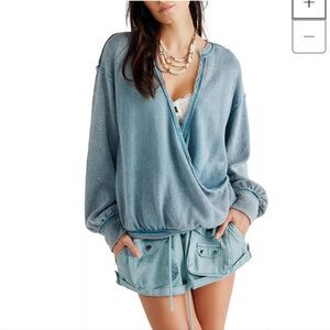 NWT Free People Anyway Tee Sweatshirt Sweater